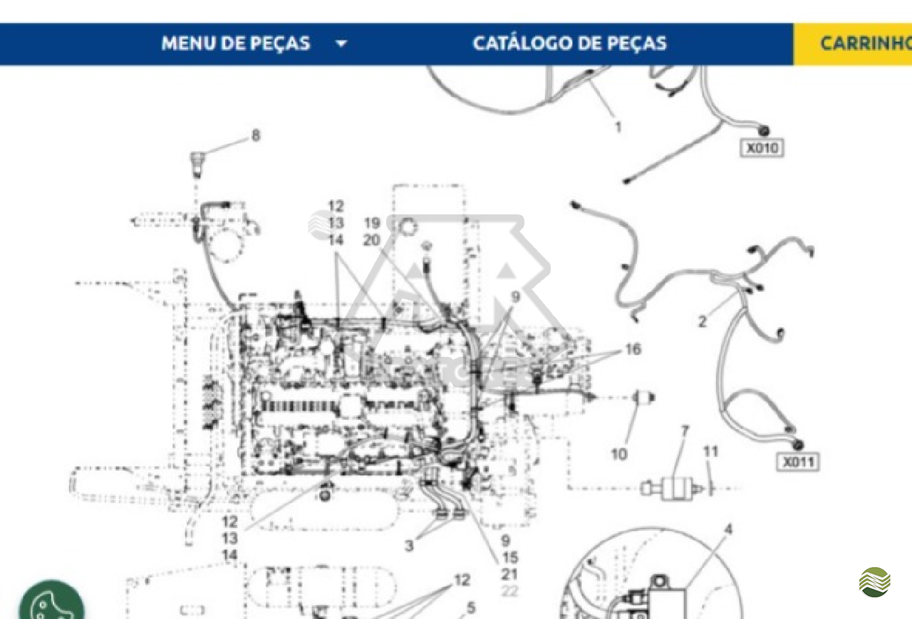Chicote 86900860 cnh 